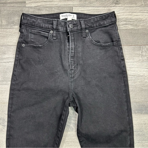 Abercrombie & Fitch Black Curve Love The Super Skinny Ankle High Rise Jeans - Picture 4 of 7